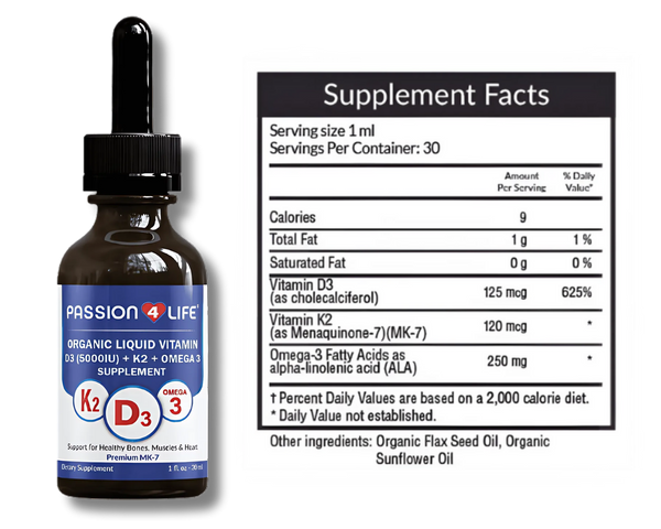 D3 + K2 + Omega-3 Liquid Complex