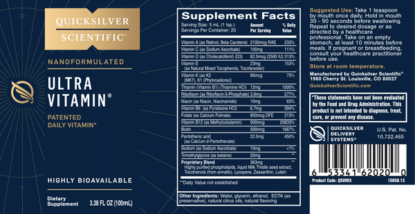 Ultra Vitamin® Liposomal Multivitamin Liquid